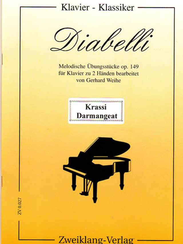 Diabelli Melodische Übungsstüke op. 149