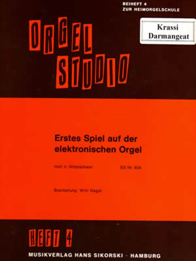Orgel Studio  Estes Spiel Heft 4