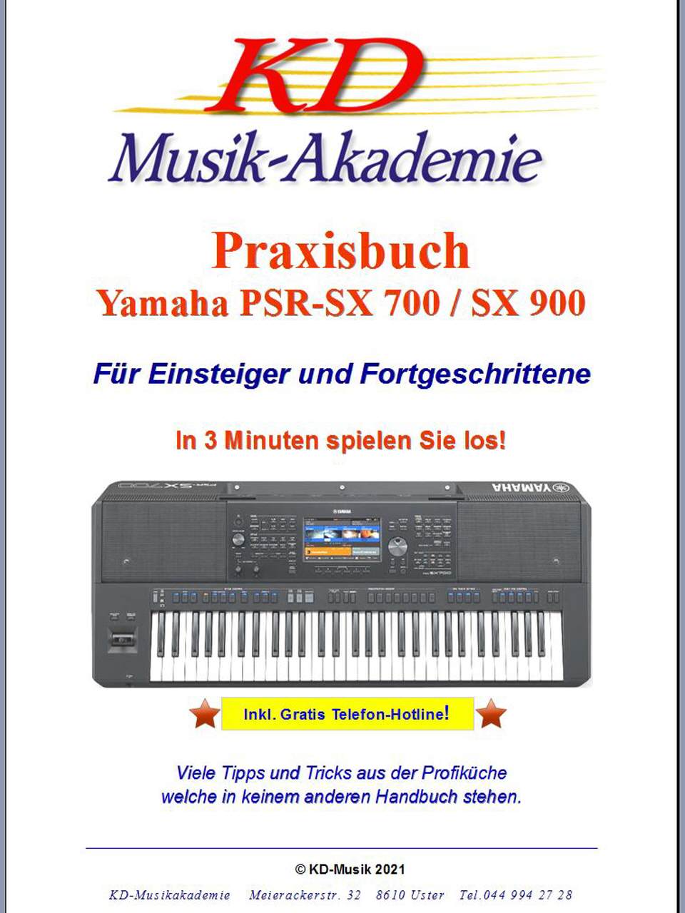 Praxisbuch Yamaha PSR SX700 / 900
